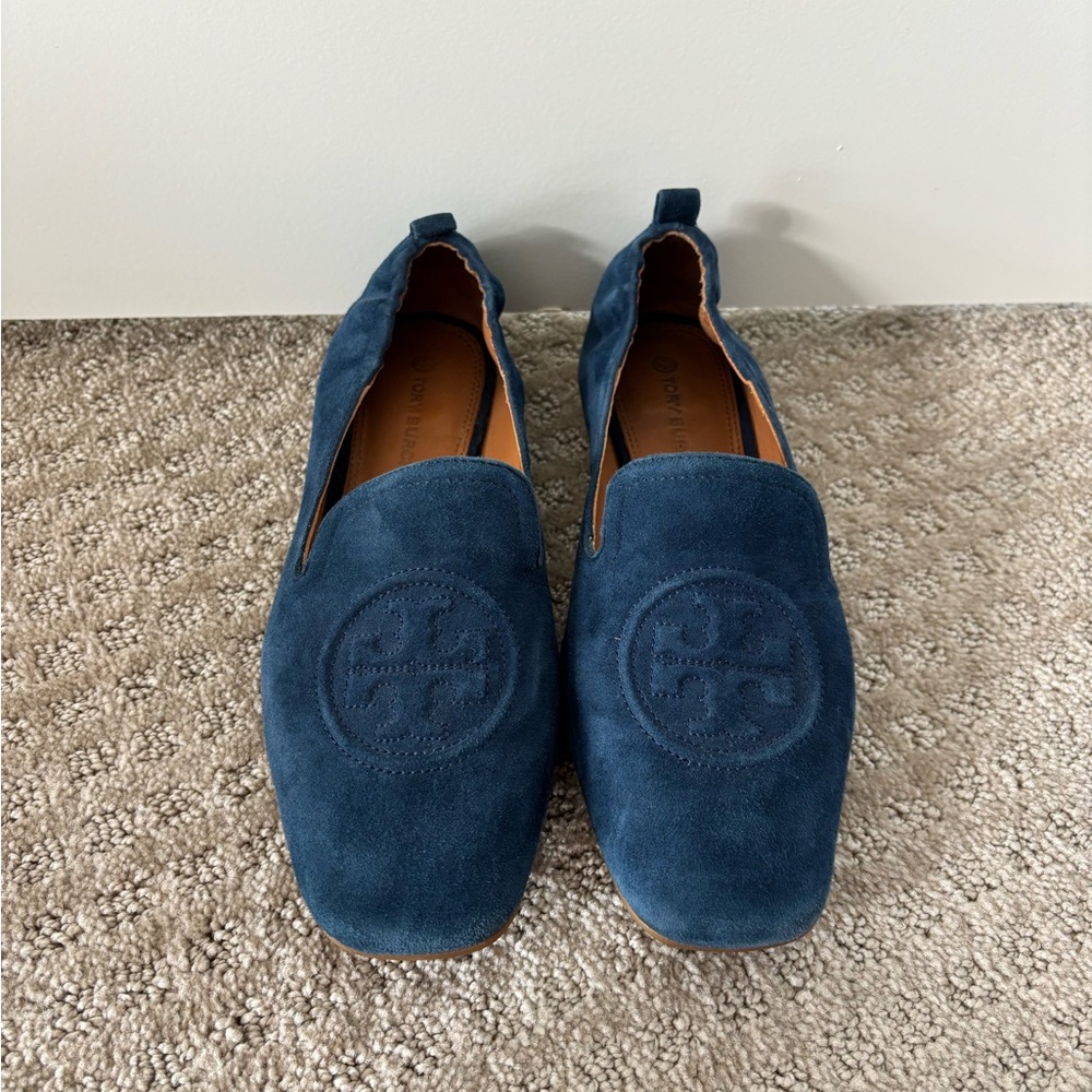 Tory Burch Women’s Blue Suede Loafers